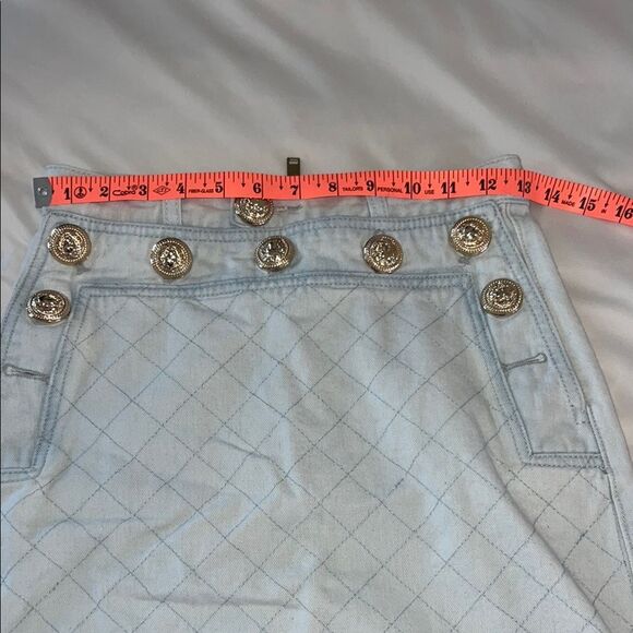 Light Blue Denim Mini Skirt - Picture 6 of 8